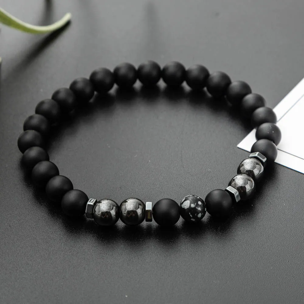 Magnet Colorful Stone Frosted Magnet Anklet