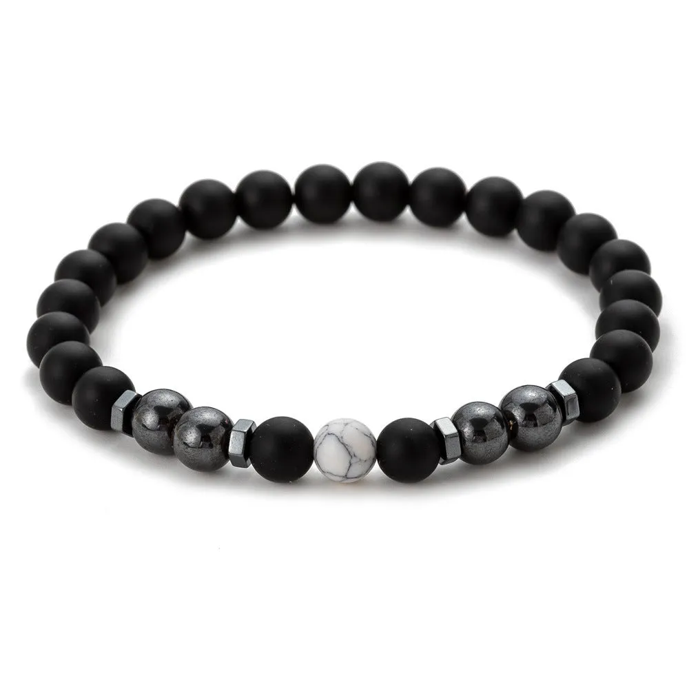 Magnet Colorful Stone Frosted Magnet Anklet