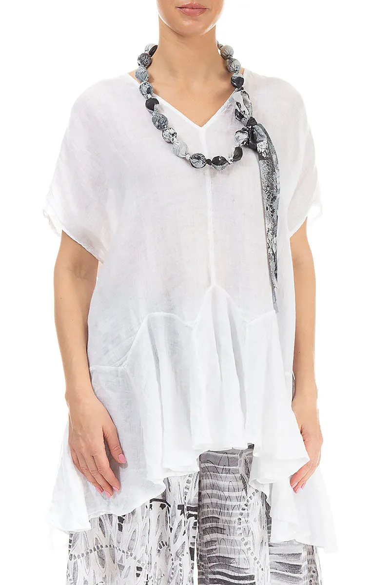 Marble Silk Cotton Bead Necklace