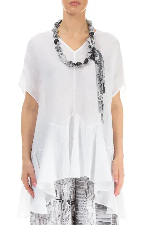 Marble Silk Cotton Bead Necklace