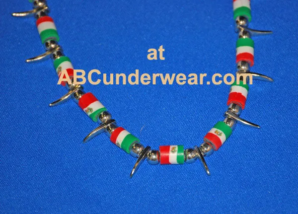 Mexican Flag Necklace