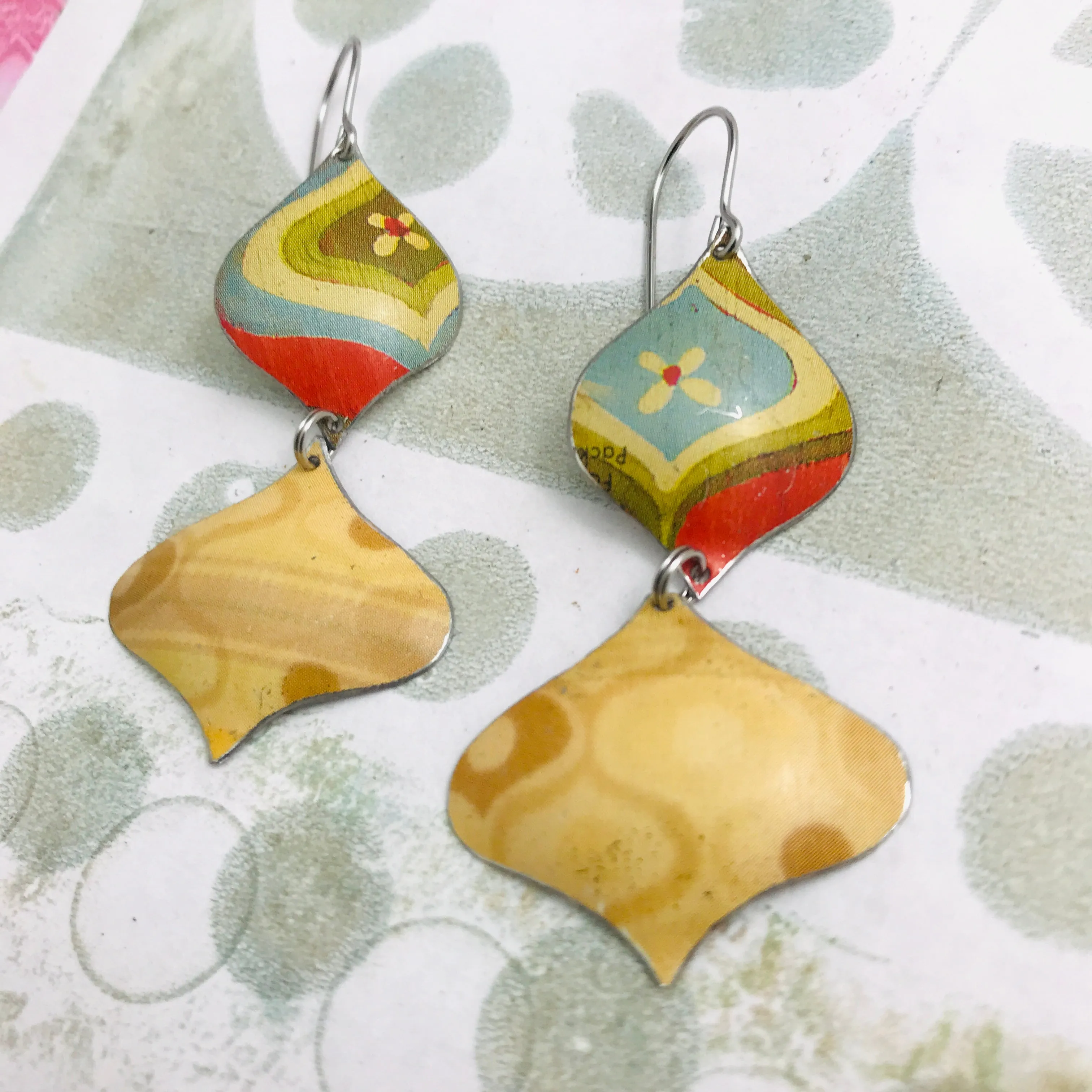 Mod Rex Ray Zero Waste Tin Earrings