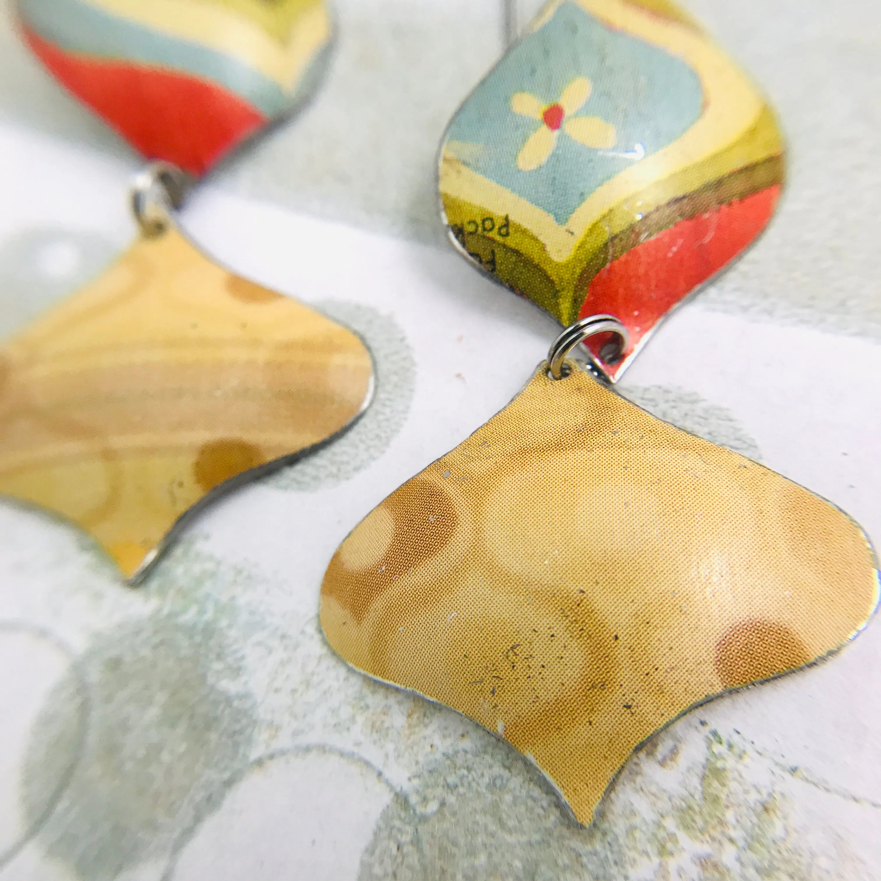Mod Rex Ray Zero Waste Tin Earrings