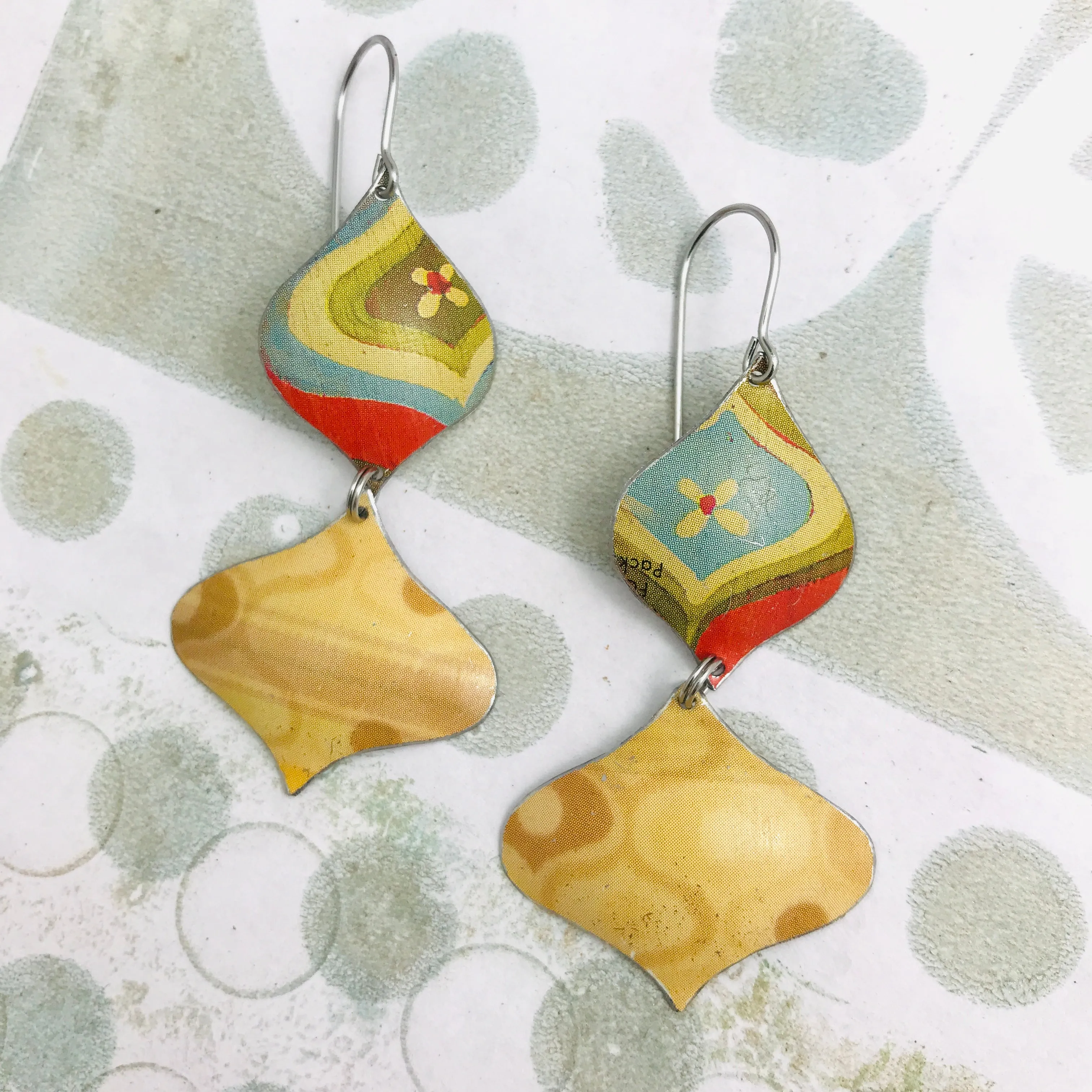 Mod Rex Ray Zero Waste Tin Earrings