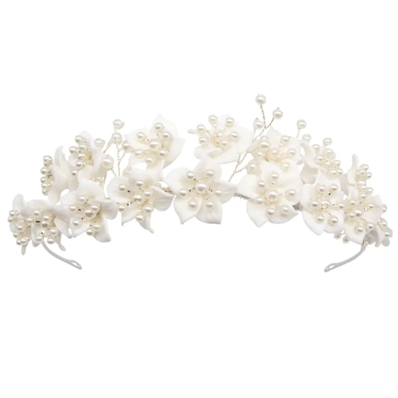 Netherfield Ball Pearl and Flower Hair Accessory