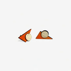 Nickolai Earrings Orange