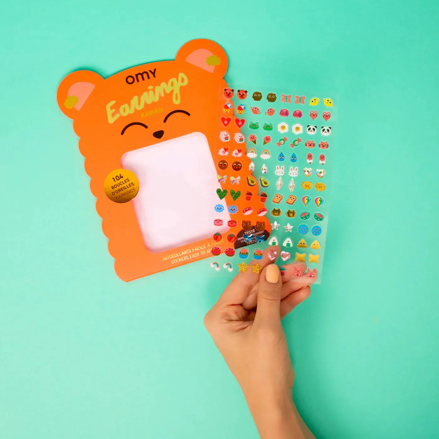 OMY - Stick-on earrings - Kawaii
