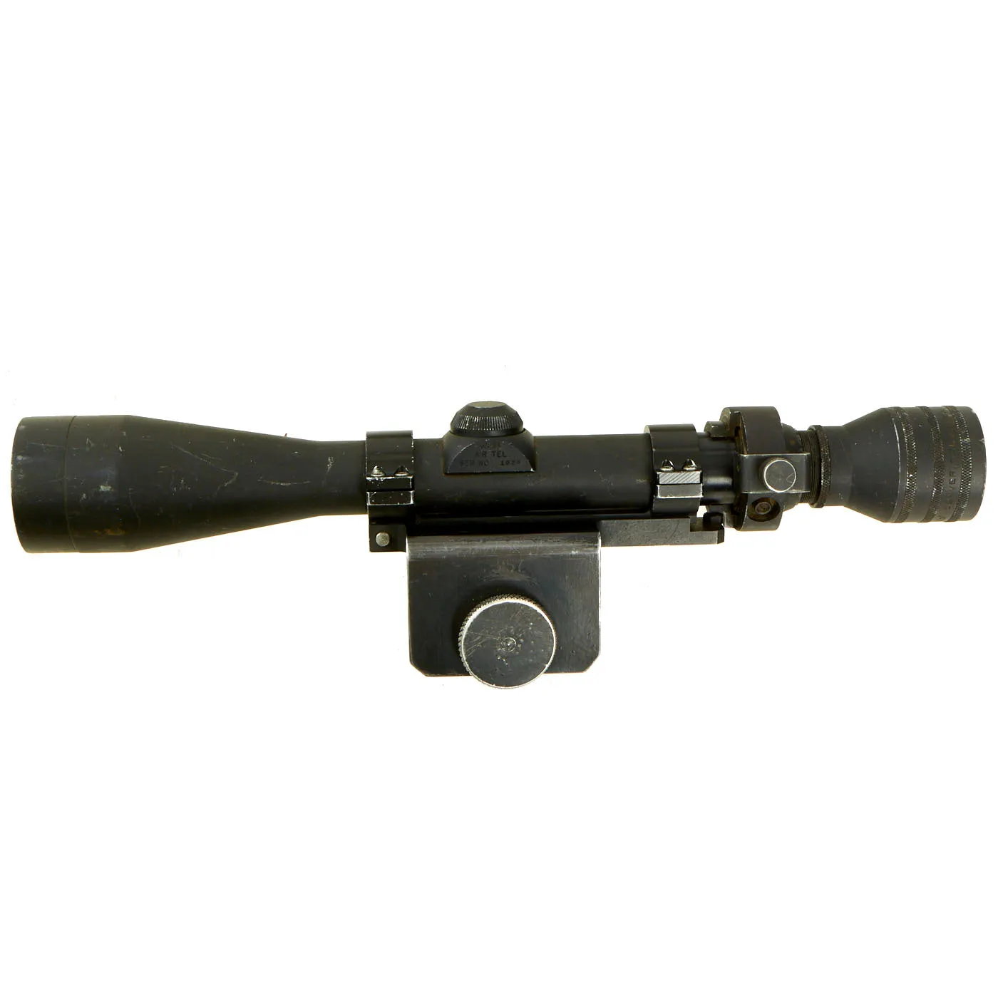 Original U.S. Vietnam War Era Redfield 3x-9x AR-TEL  XM21 Sniper Rifle Adjustable Ranging Telescope With Carry Case - Serial Number 1024