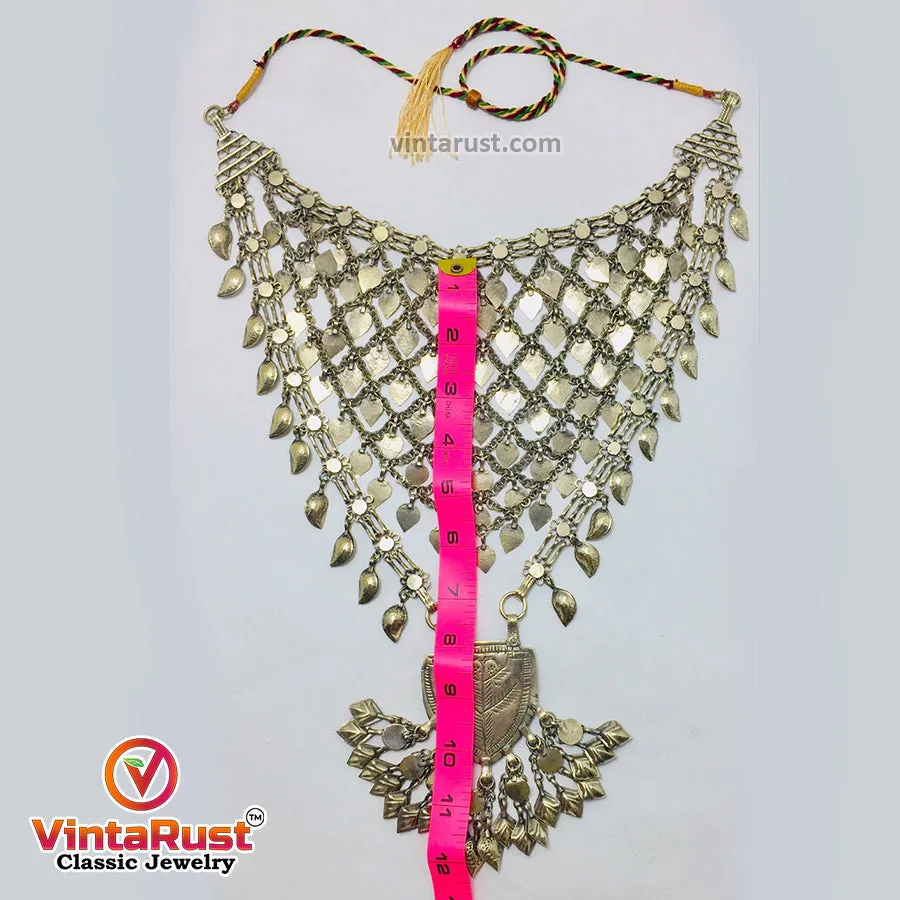 Oversized Silver Kuchi Massive Necklace