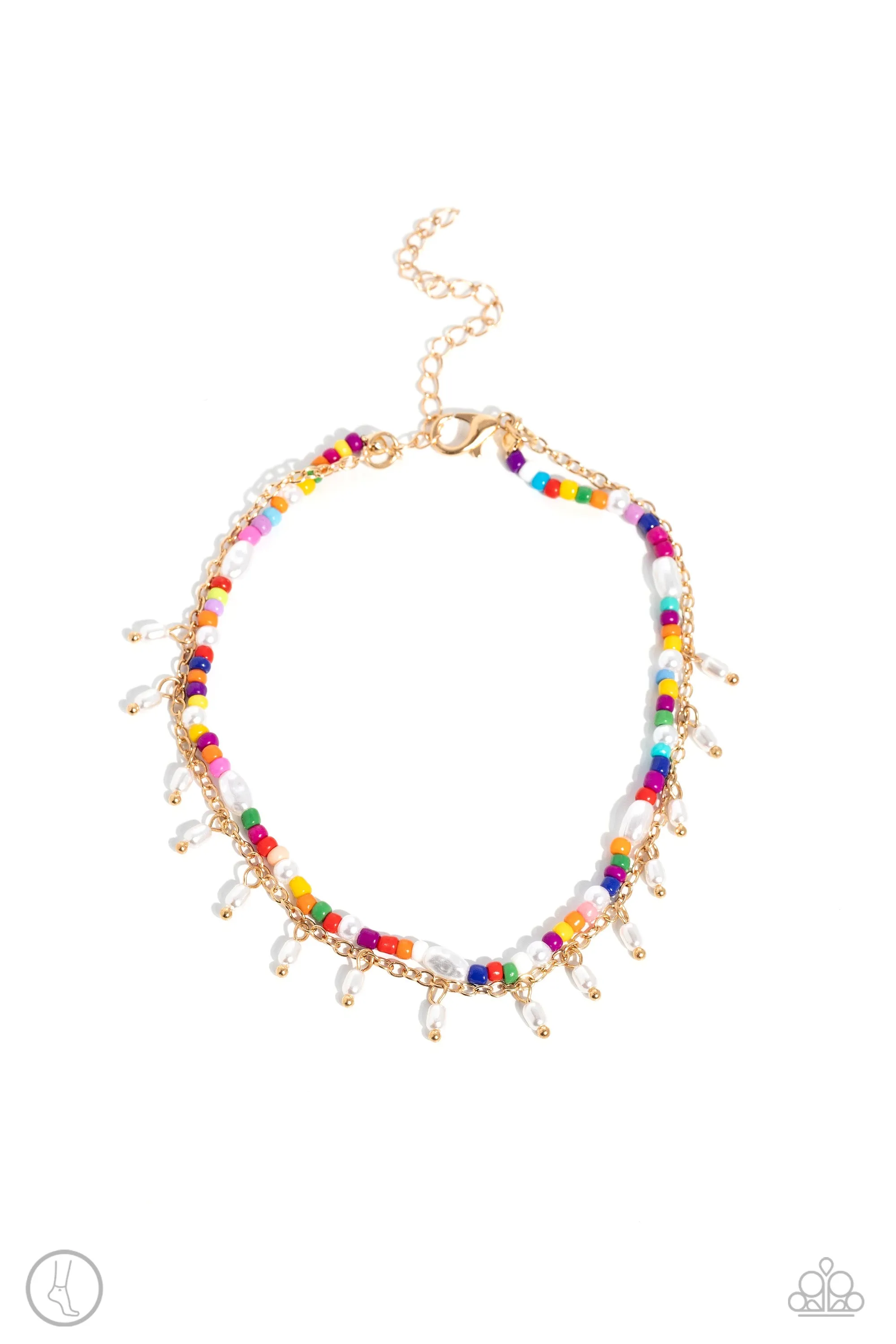 Paparazzi Beachfront Backdrop - Gold Anklet P9AN-GDXX-055XX