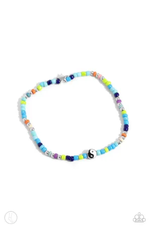 Paparazzi Seize the Shapes Blue Anklet Bracelet