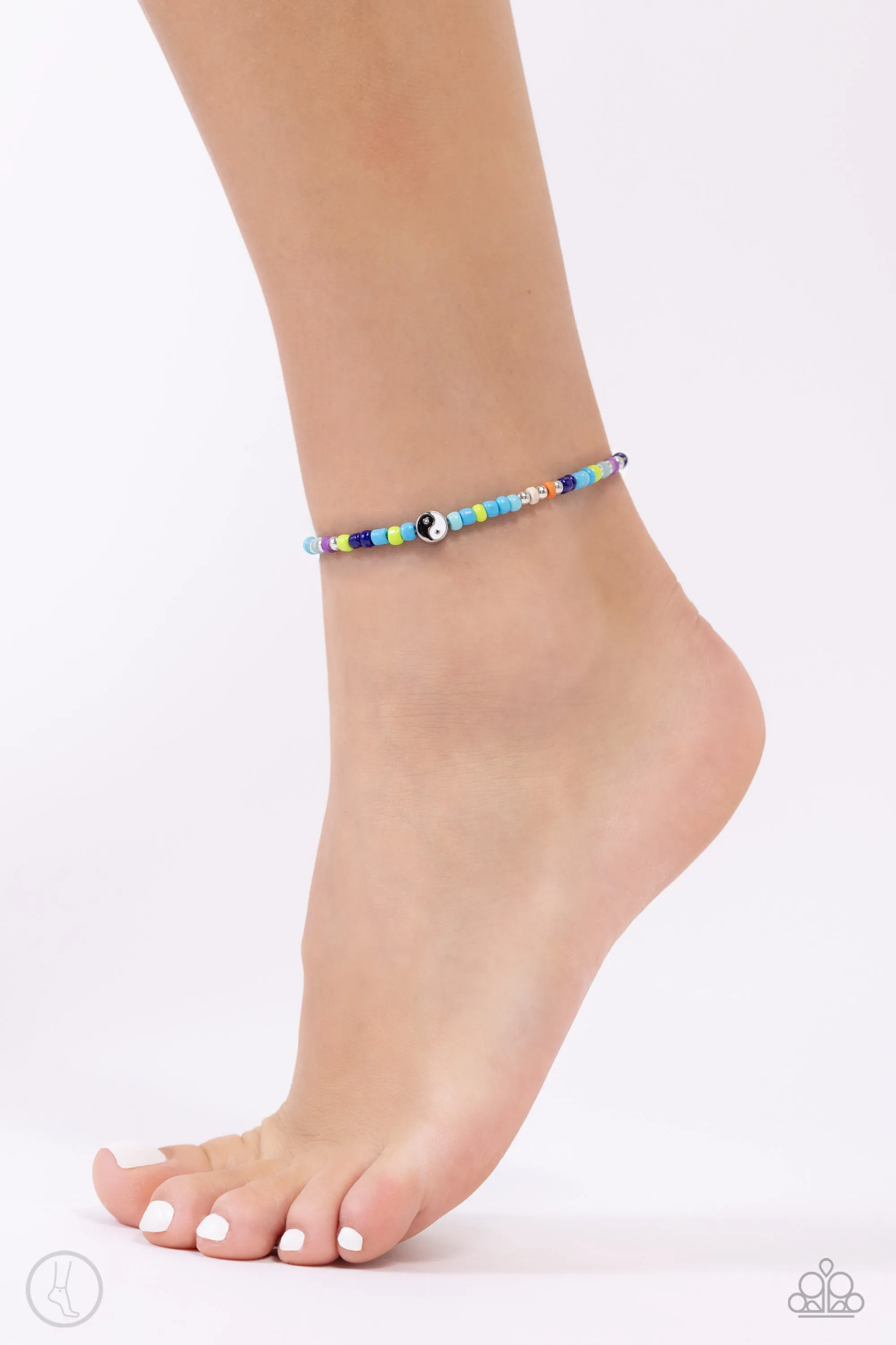 Paparazzi Seize the Shapes Blue Anklet Bracelet