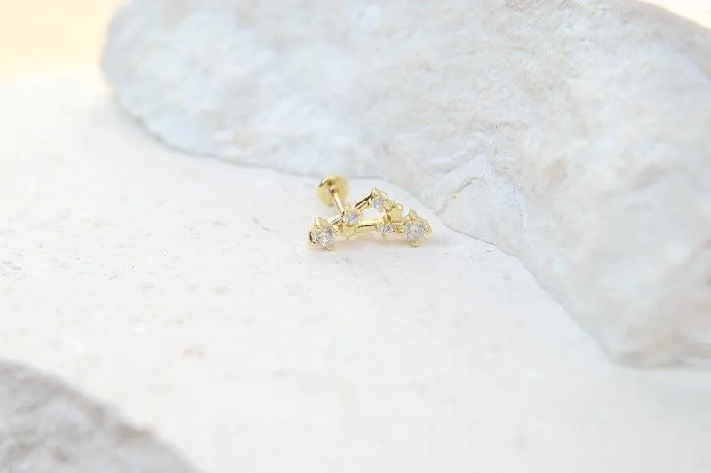 Pisces Constellation Flat Back
