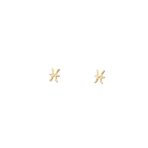 Pisces Zodiac Studs