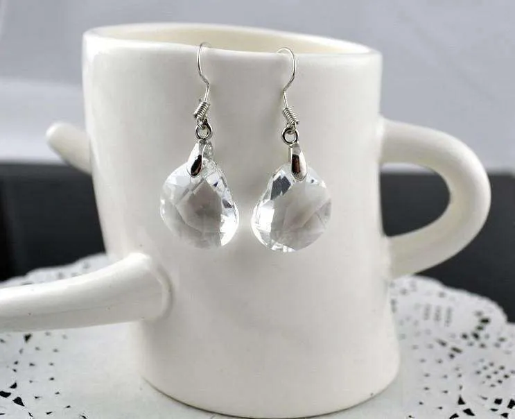Princess Drop Austrian Crystal Earrings for Women