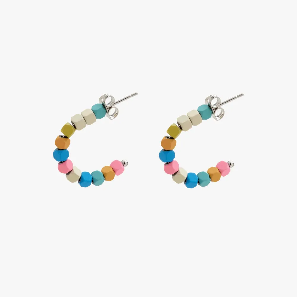 PURA VIDA BAHAMA BEAD HOOP EARRINGS