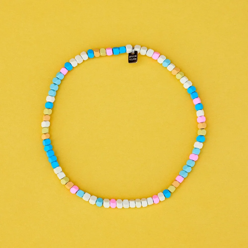 PURA VIDA BAHAMA BEAD STRETCH ANKLET