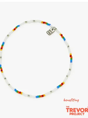 Pura Vida Rainbow Seed Bead Stretch Anklet