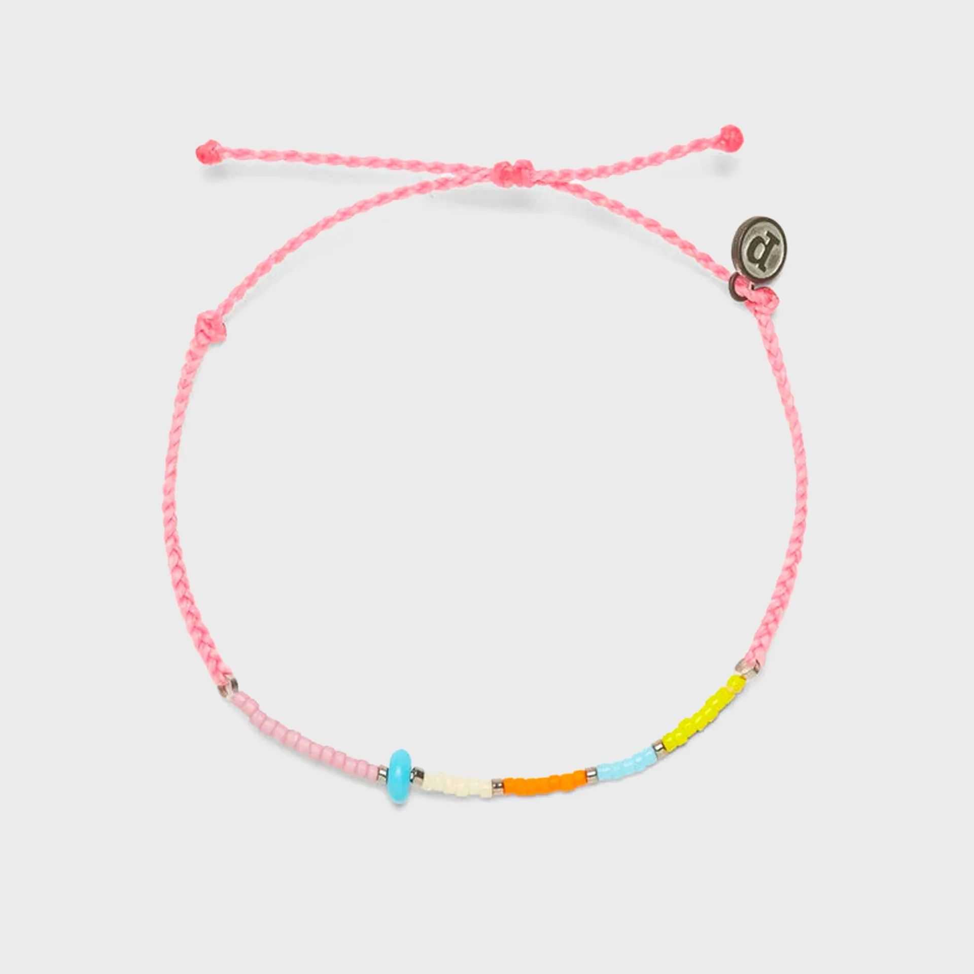 Pura Vida Wonderland Seed Bead Anklet - Pink