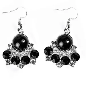 TARTE It Up Black and White Rhinestone Earrings
