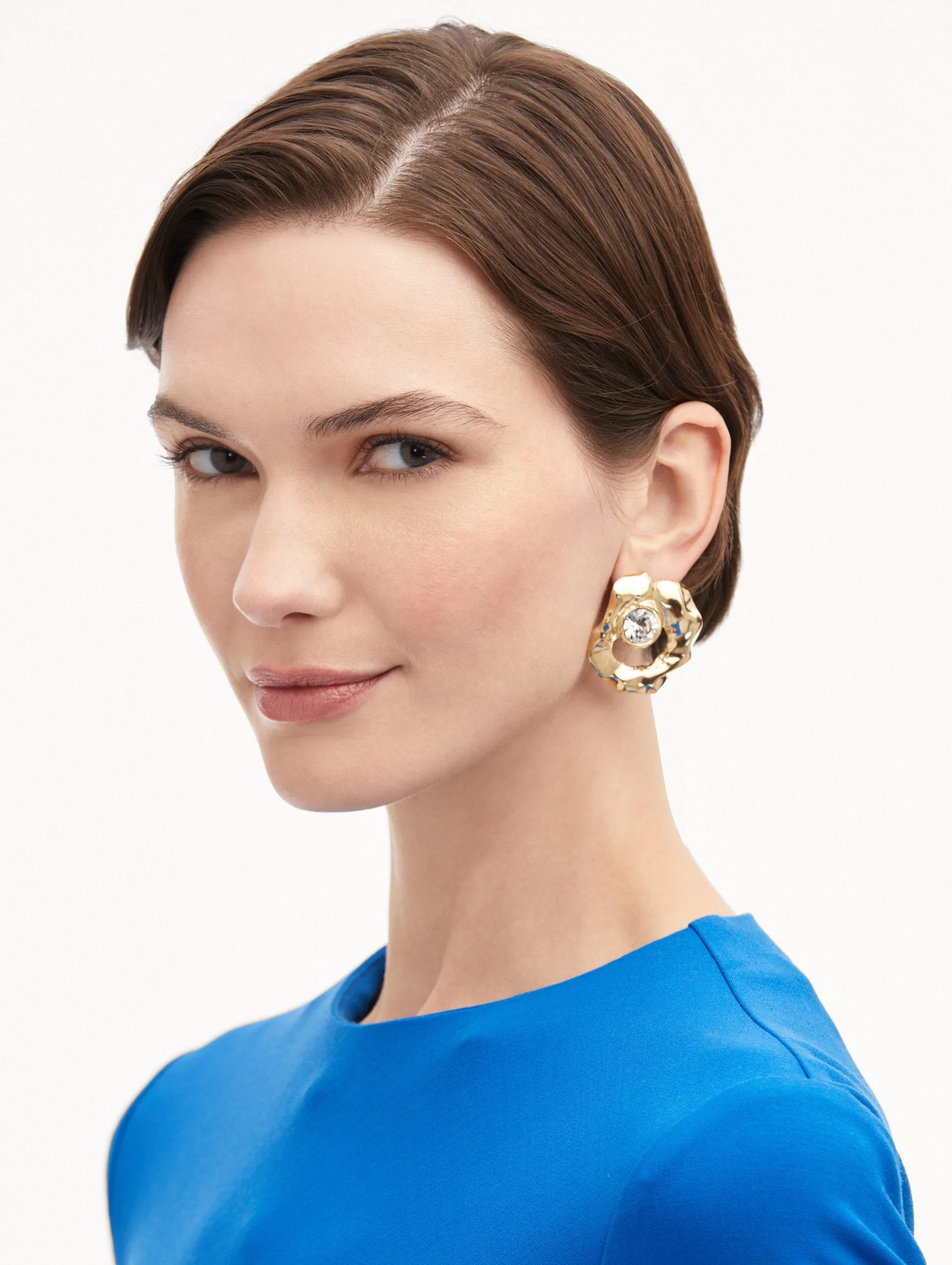 Textured Metal Earrings