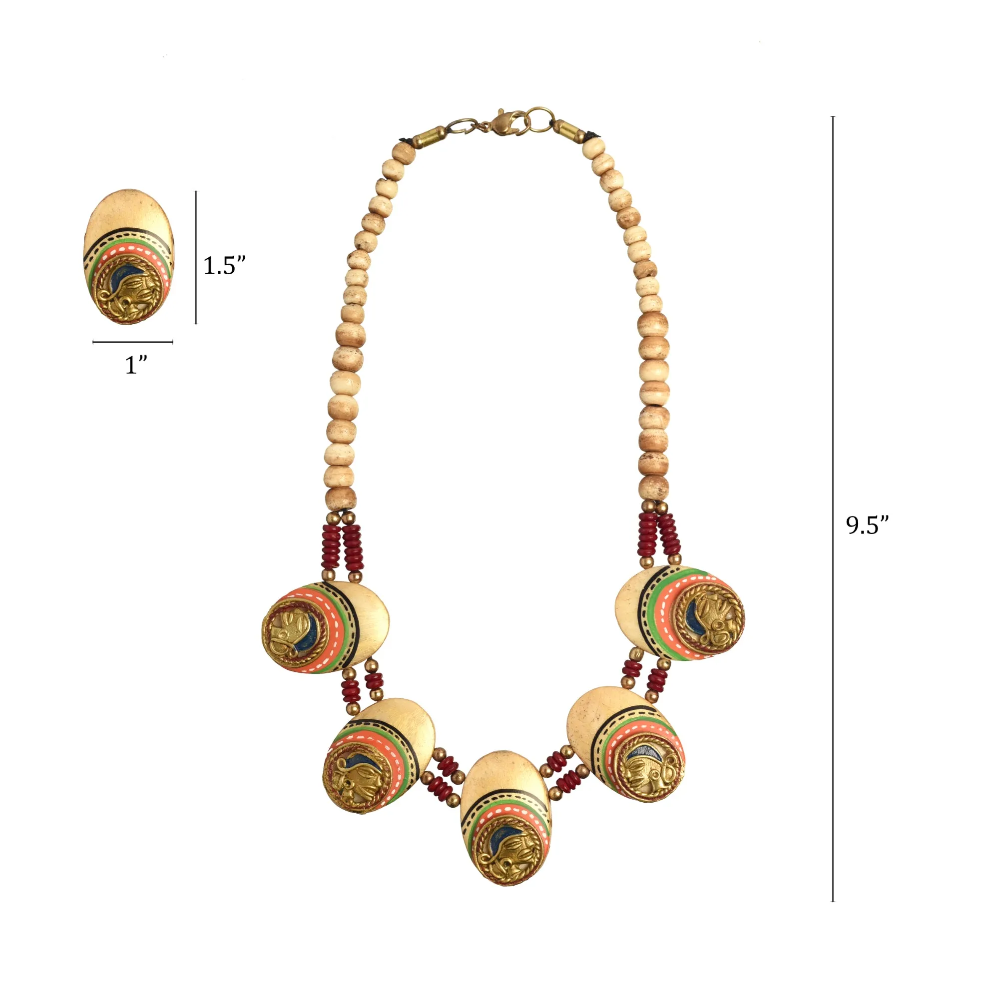 The Guards Of Empress Handcrafted Tribal Dokra Necklace