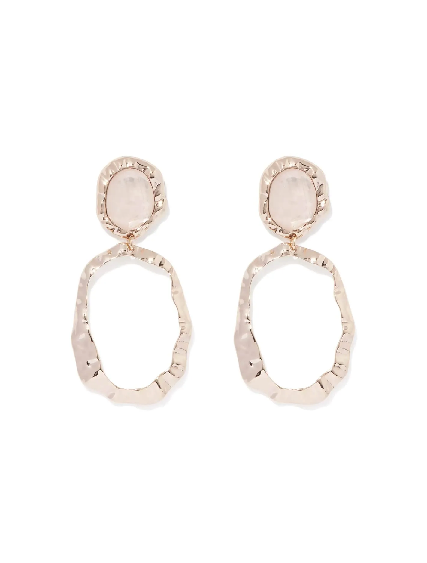 Tora Textured Stone Earrings
