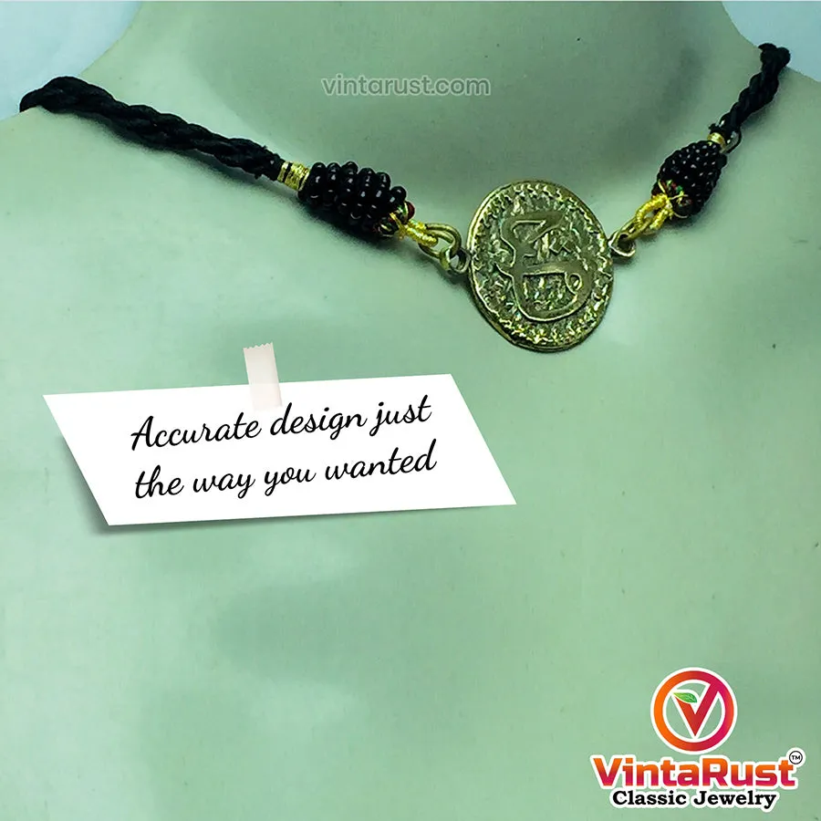 Tribal Golden Coin Choker jeweler Set