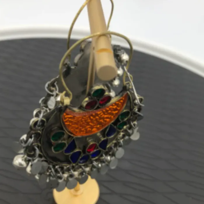 Tribal Kuchi Handmade Hoop Earrings