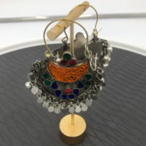 Tribal Kuchi Handmade Hoop Earrings