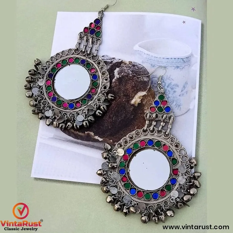 Tribal Vintage Headpiece Matha Patti and Earring Jewelry Set