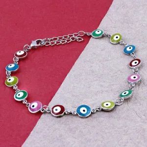 Turkish Colorful Evil Eye Dainty Delicate Charms Single Leg Payal