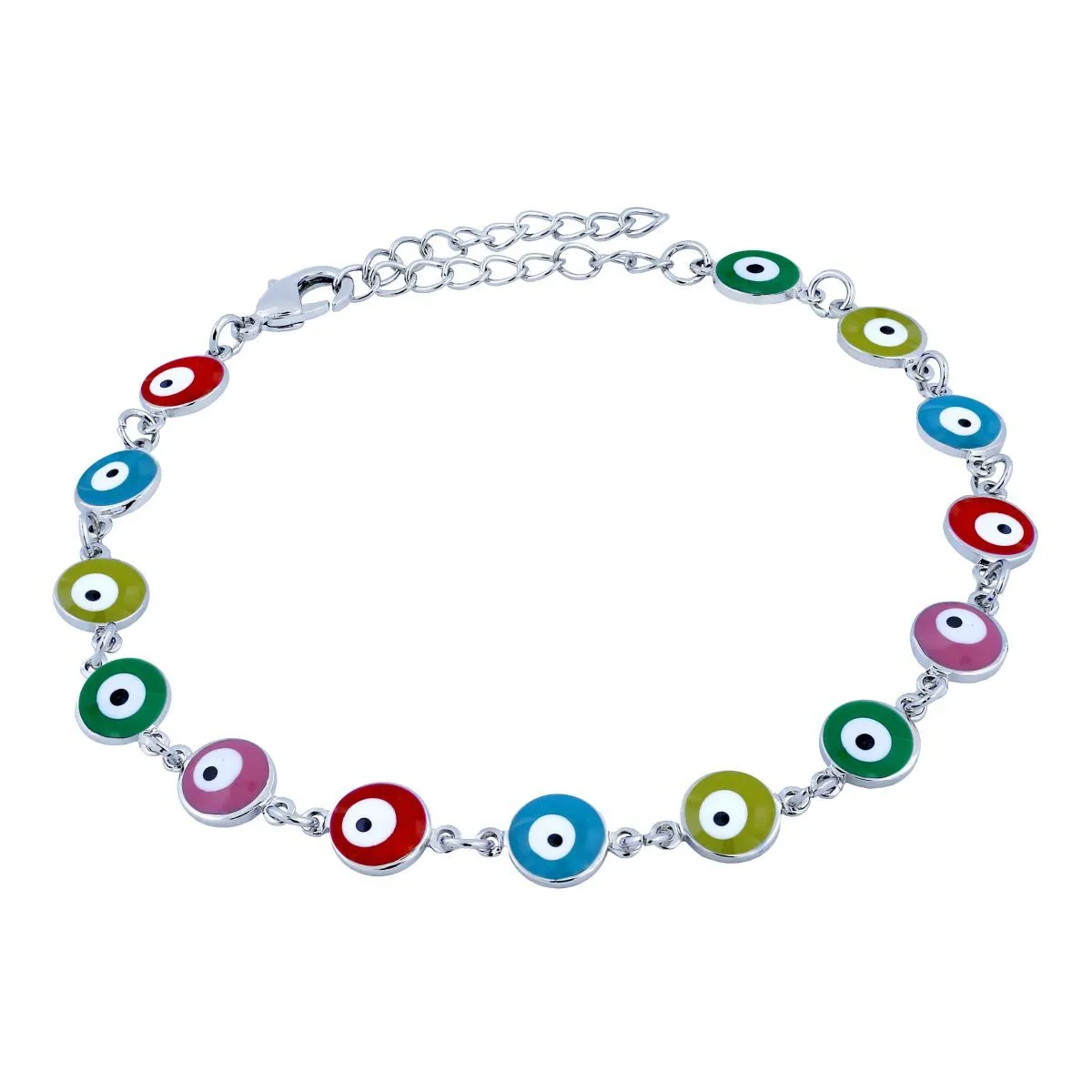 Turkish Colorful Evil Eye Dainty Delicate Charms Single Leg Payal