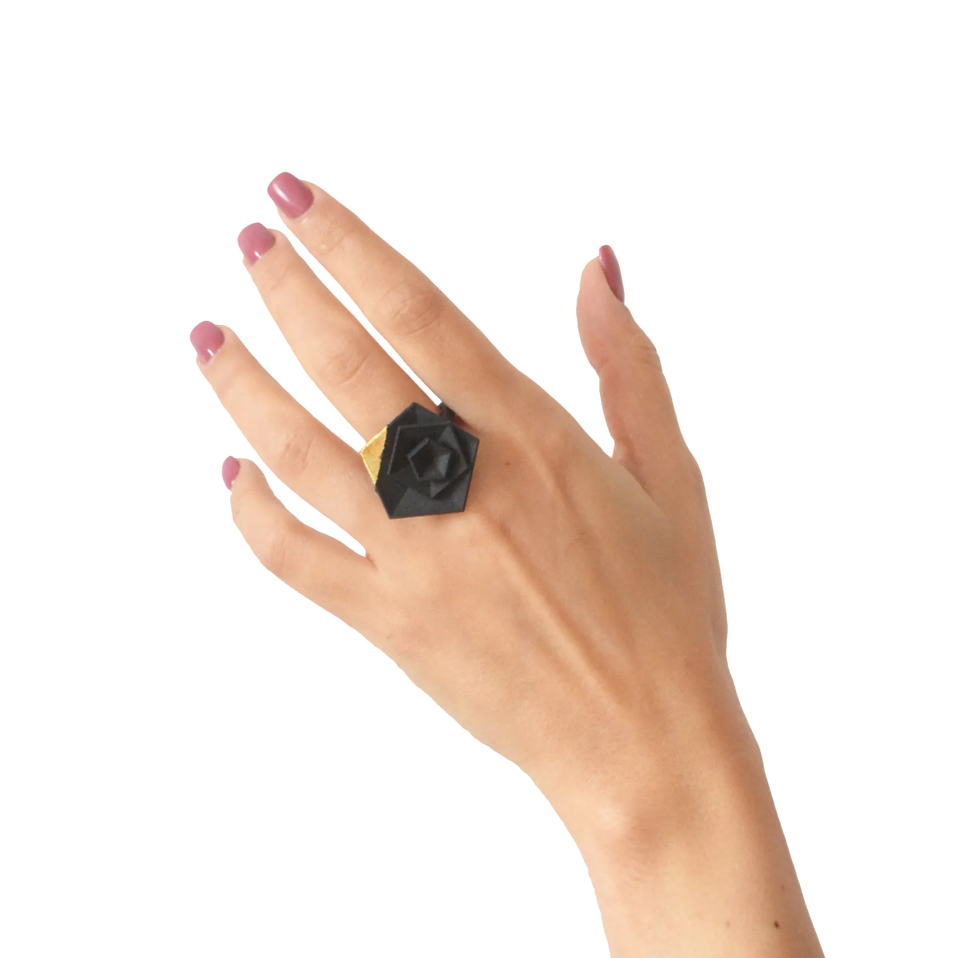 Vertigo Ring - Gold leaf