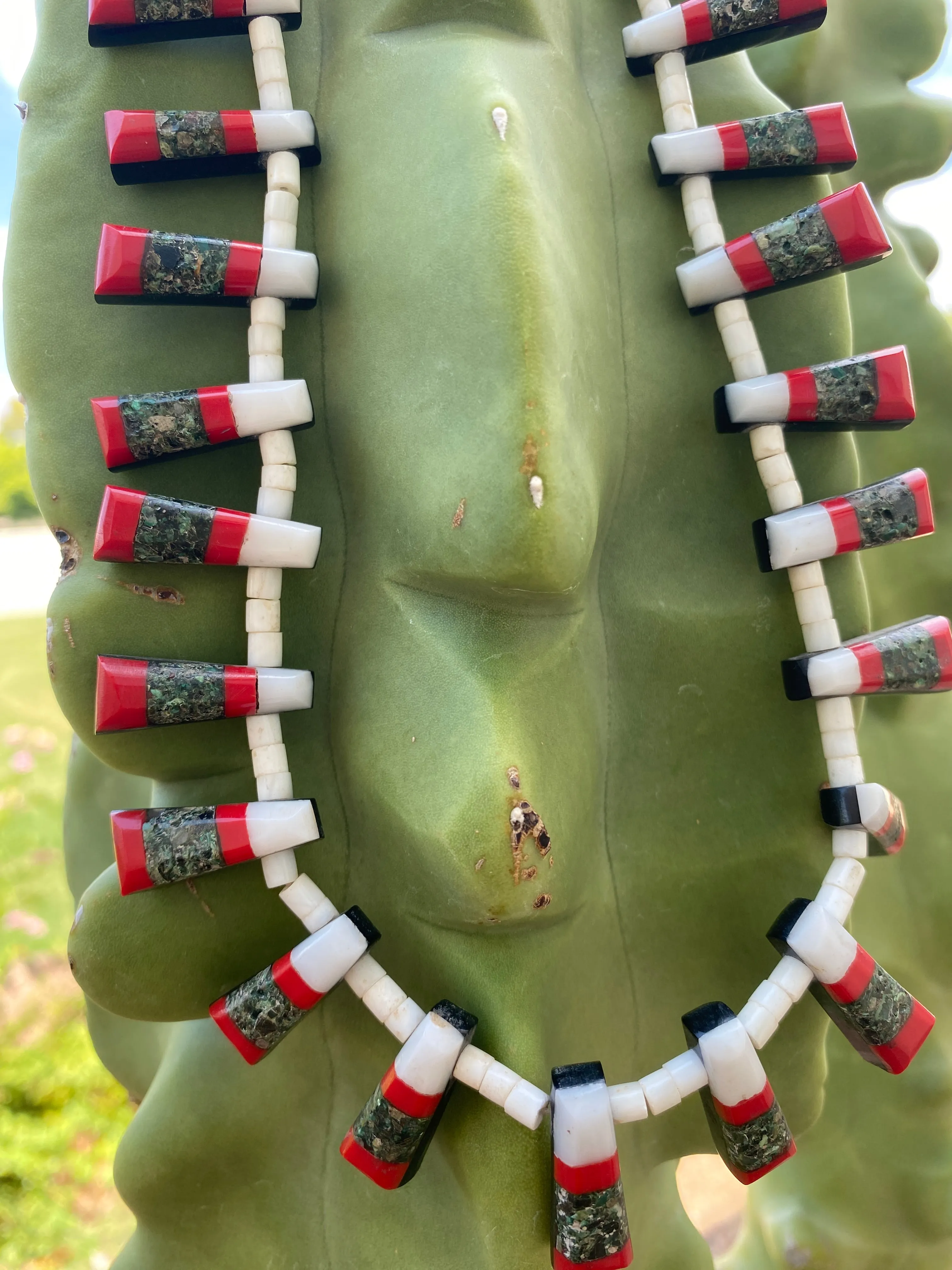 Vintage Santo Domingo Scavenger Depression Necklace