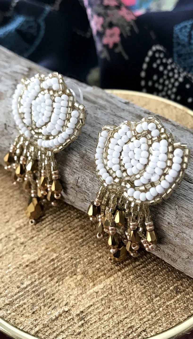 White Lotus Earrings | Olivia Dar