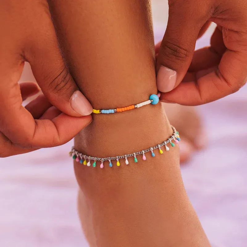 Wonderland Seed Bead Anklet