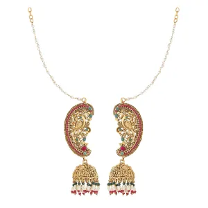 Yellow Chimes Earrings for Women and Girls Drop Earrings for Women | Peacock Designed Jhumka Earrings | Birthday Gift for girls and women Anniversary Gift for Wife