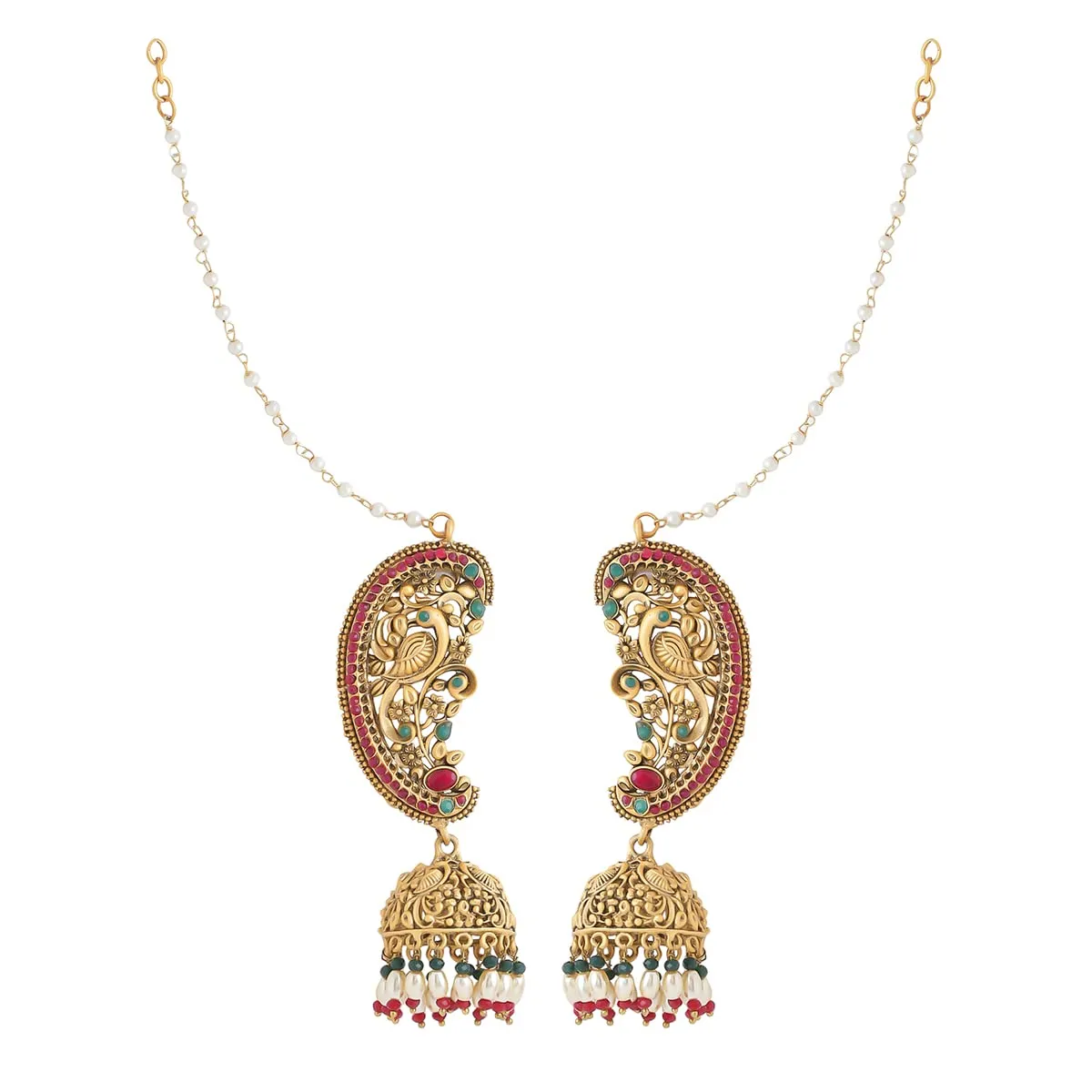 Yellow Chimes Earrings for Women and Girls Drop Earrings for Women | Peacock Designed Jhumka Earrings | Birthday Gift for girls and women Anniversary Gift for Wife