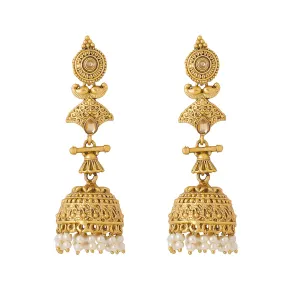 Yellow Chimes Earrings for Women and Girls Jhumka Earrings for Women | Gold Plated Long Jhumka Earrings| Birthday Gift for girls and women Anniversary Gift for Wife