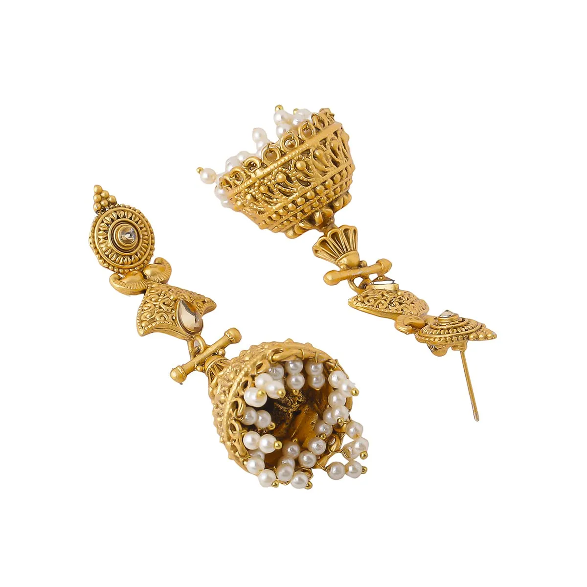 Yellow Chimes Earrings for Women and Girls Jhumka Earrings for Women | Gold Plated Long Jhumka Earrings| Birthday Gift for girls and women Anniversary Gift for Wife